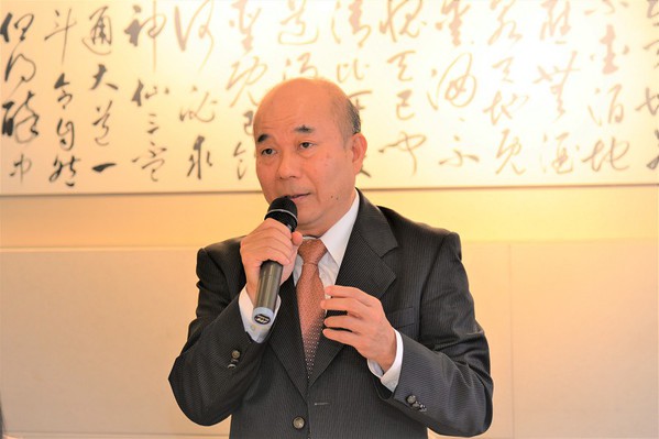 圖2 : 臺灣區機器工業同業公會(TAMI)理事長柯拔希表示,今年機械公會還將繼續力促智慧機械上雲端。(攝影/陳念舜)