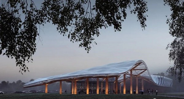 圖1 : 電動汽車體驗中心設計由可回收材料製成,可促進可再生能源的獲取並適應環境。(source:達梭系統)