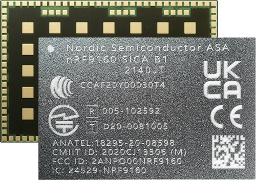 圖三 : nRF9160 SiP可讓空氣品質(zhì)感測器通過蜂巢網(wǎng)路將資料發(fā)送到雲(yún)端。
