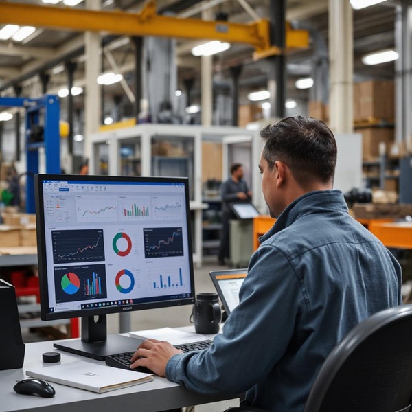 圖一 : 在工業5.0中，可透過AI的應用實現生產流程和供應鏈的最佳化。