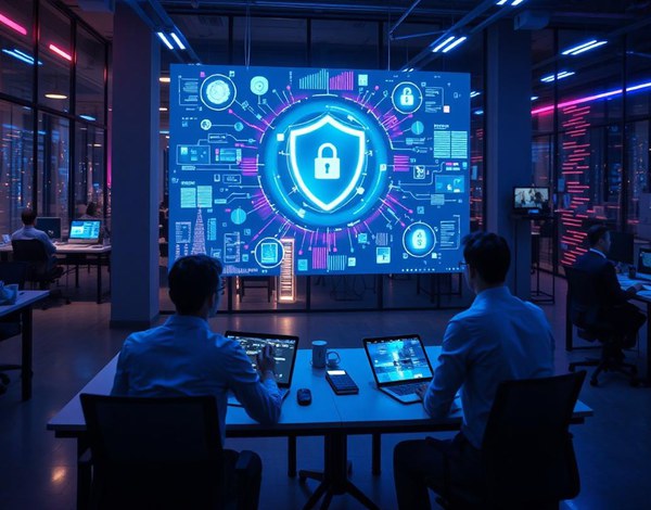 圖二 :  AI PC的防護能力深入作業(yè)系統(tǒng)，能夠為整個裝置群建立安全情報中樞。